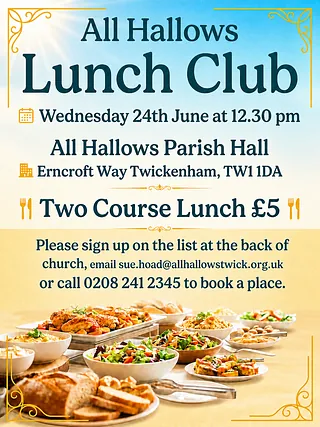 Lunch Club 27th May 2026